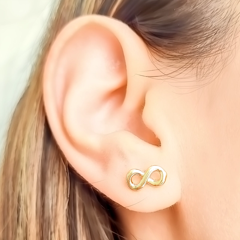 AROS ANDREA COGGIOLA JOYAS MINI INFINITO ENCHAPADO ORO 18K - 3