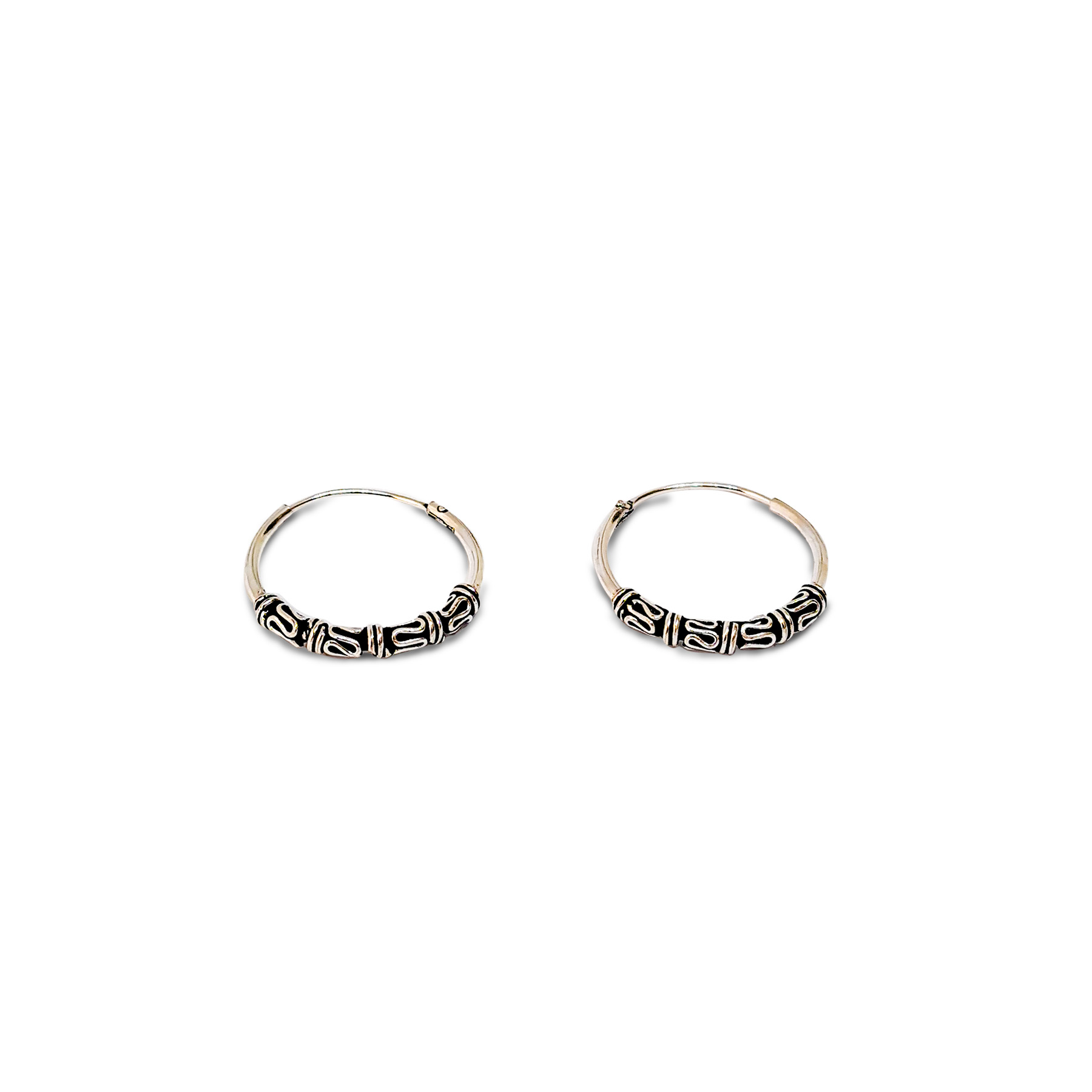 AROS ANDREA COGGIOLA JOYAS ARGOLLAS LIVIA 18MM PLATA FINA 925 - 1