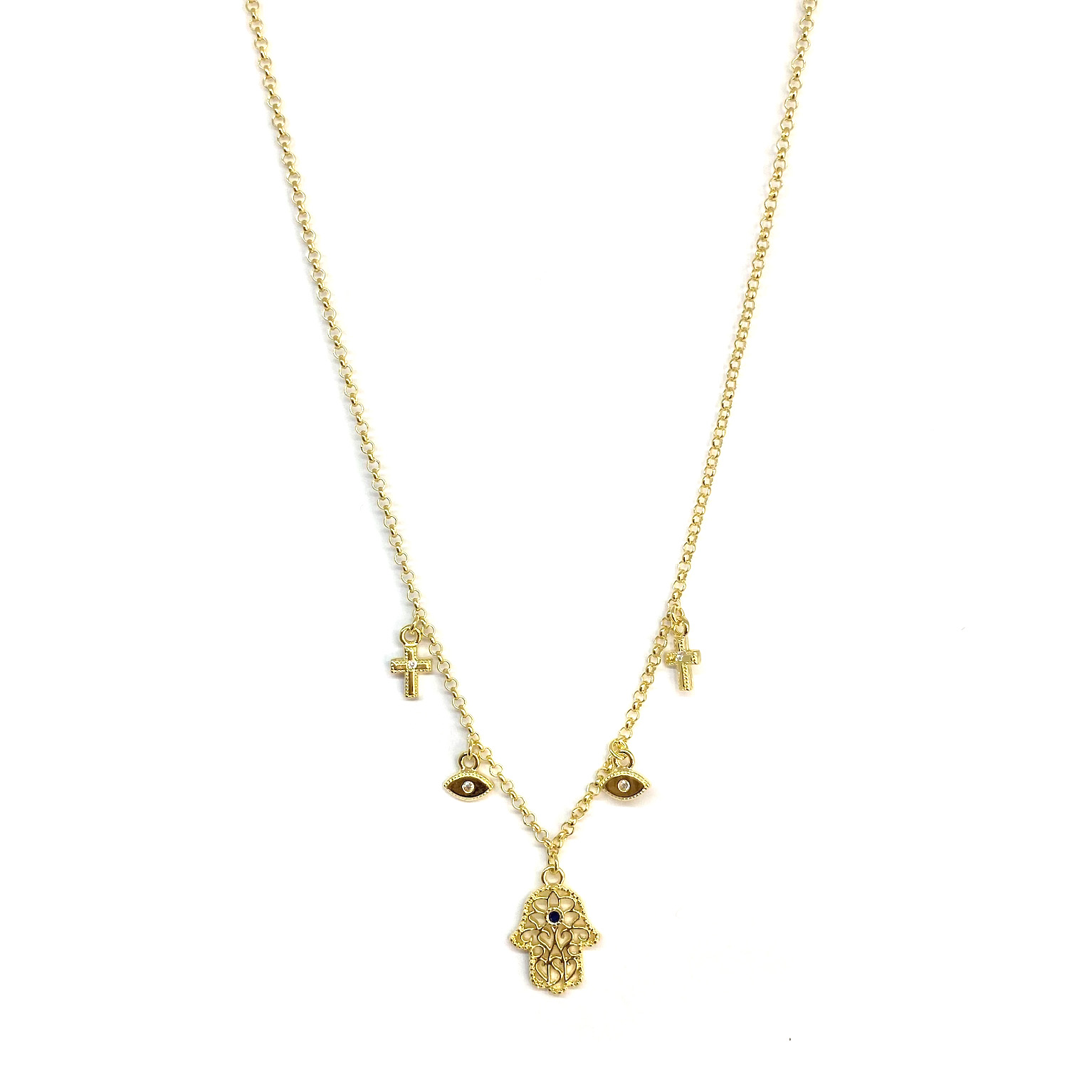 COLLAR ANDREA COGGIOLA JOYAS ENCHAPADO ORO 18K JAMÉSH - 2
