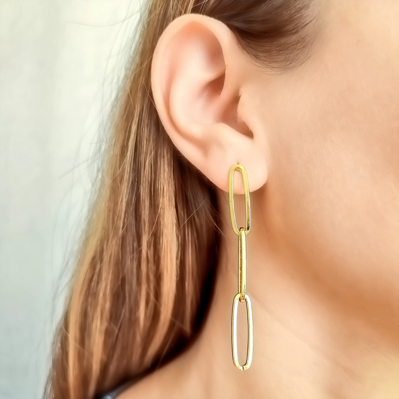 AROS ANDREA COGGIOLA JOYAS CECILIA ENCHAPADO ORO 18K - 3
