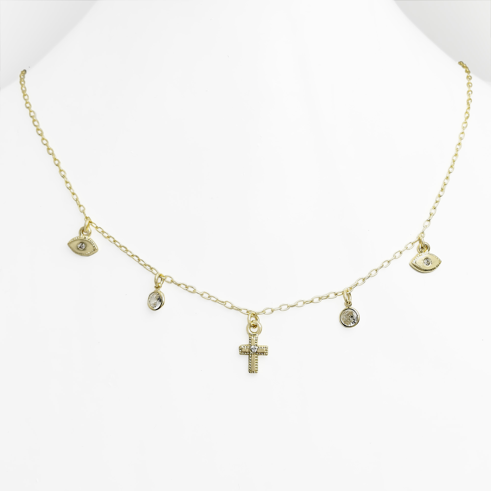 COLLAR ANDREA COGGIOLA JOYAS ENCHAPADO ORO 18K MÍSTICO - 1