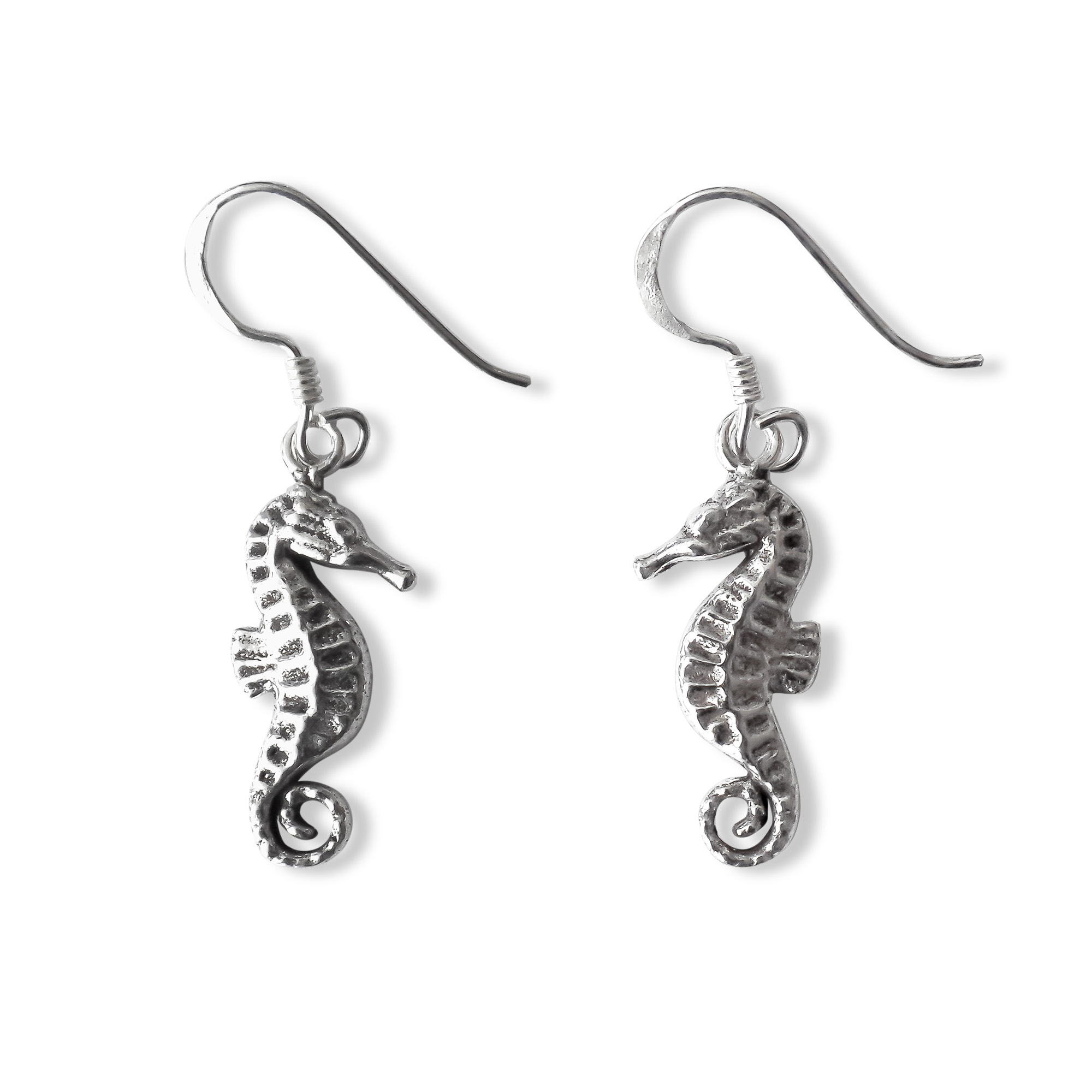 AROS ANDREA COGGIOLA JOYAS CABALLO DE MAR COLGANTES PLATA FINA LEY 925 - 1