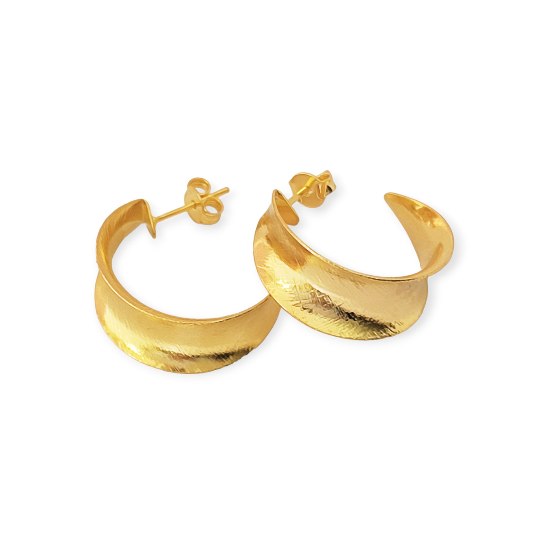 AROS ANDREA COGGIOLA JOYAS ARGOLLA 22MM ENCHAPADO ORO 18 K - 2