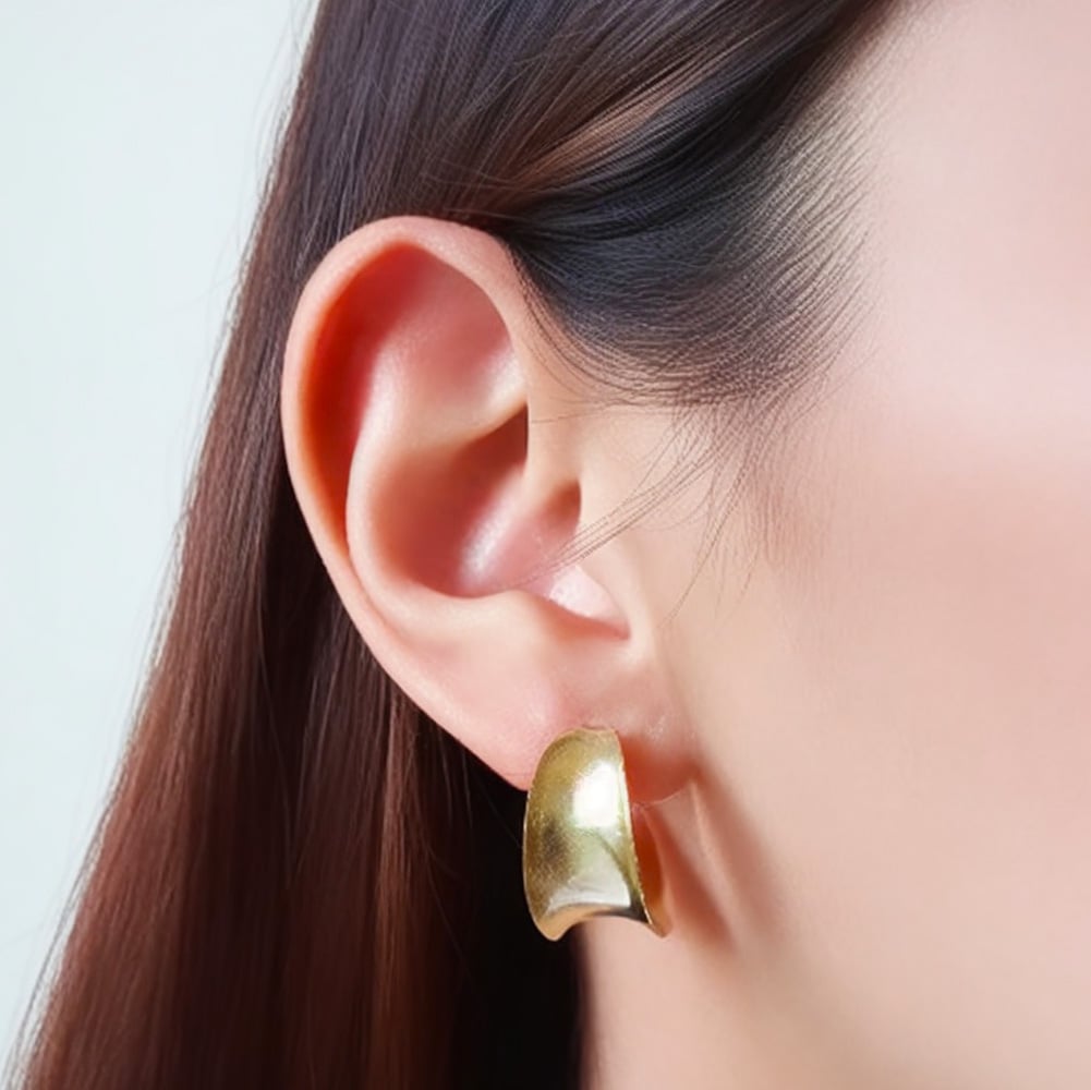 AROS ANDREA COGGIOLA JOYAS ARGOLLA 22MM ENCHAPADO ORO 18 K - 4