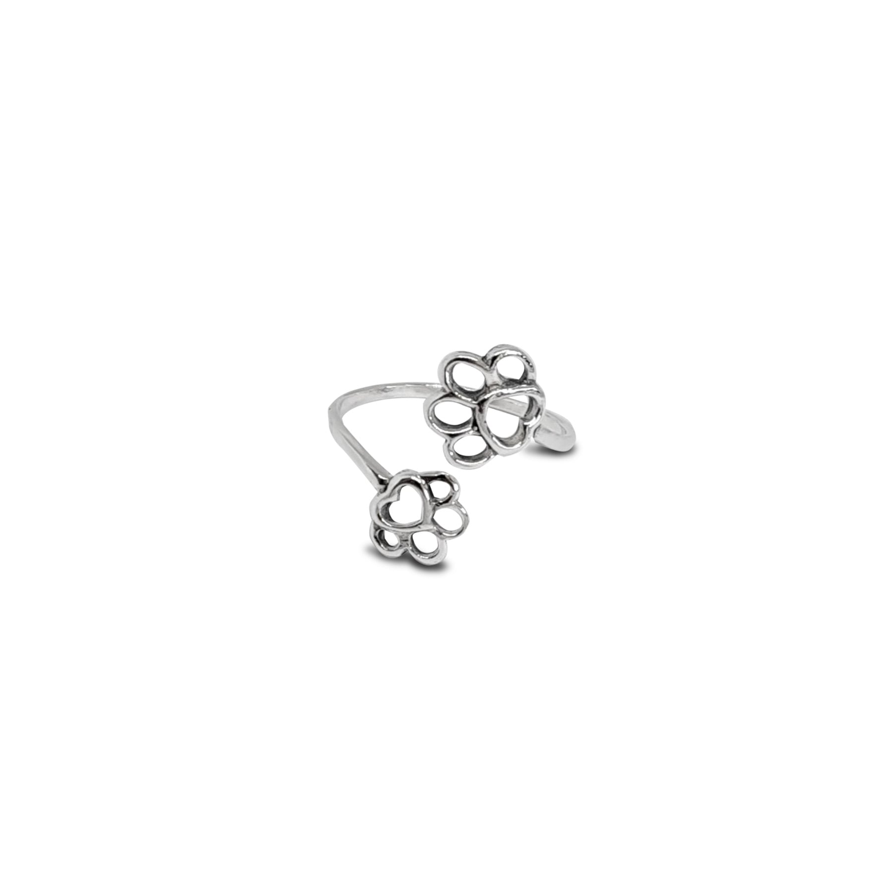 ANILLO ANDREA COGGIOLA JOYAS HUELLAS PERRO PLATA FINA 925 - 1