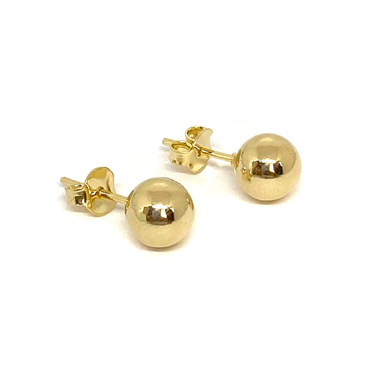 AROS ANDREA COGGIOLA JOYAS BOLA LISA 7MM ENCHAPADO ORO 18K - 1