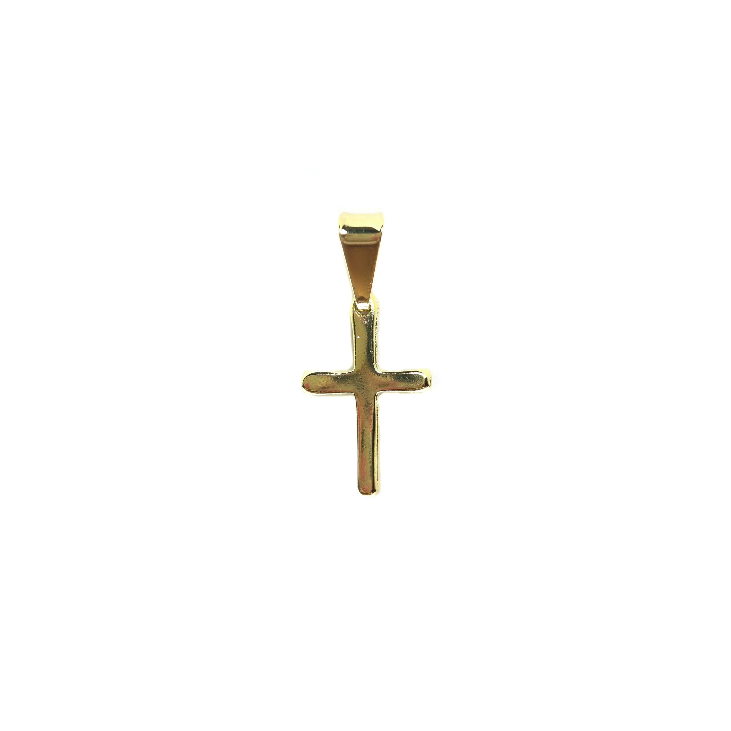 COLGANTE CRUZ PEQUEÑA ENCHAPADO ORO 18K - 2