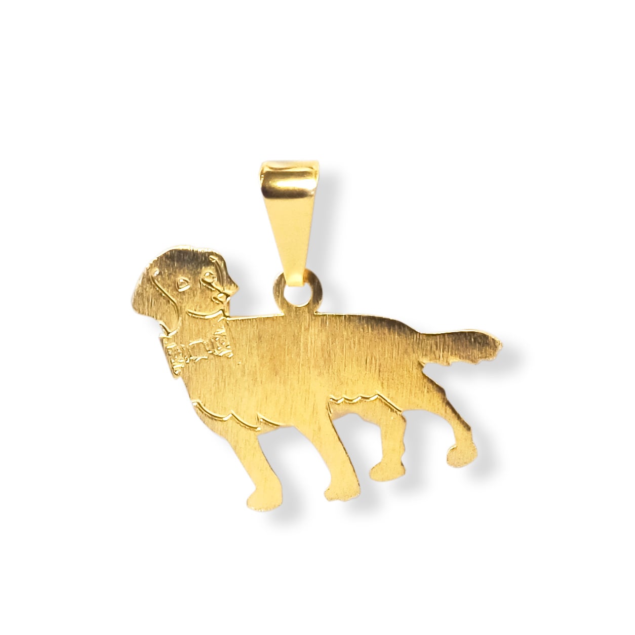 COLGANTE PERRITO LABRADOR ENCHAPADO ORO 18K - 1