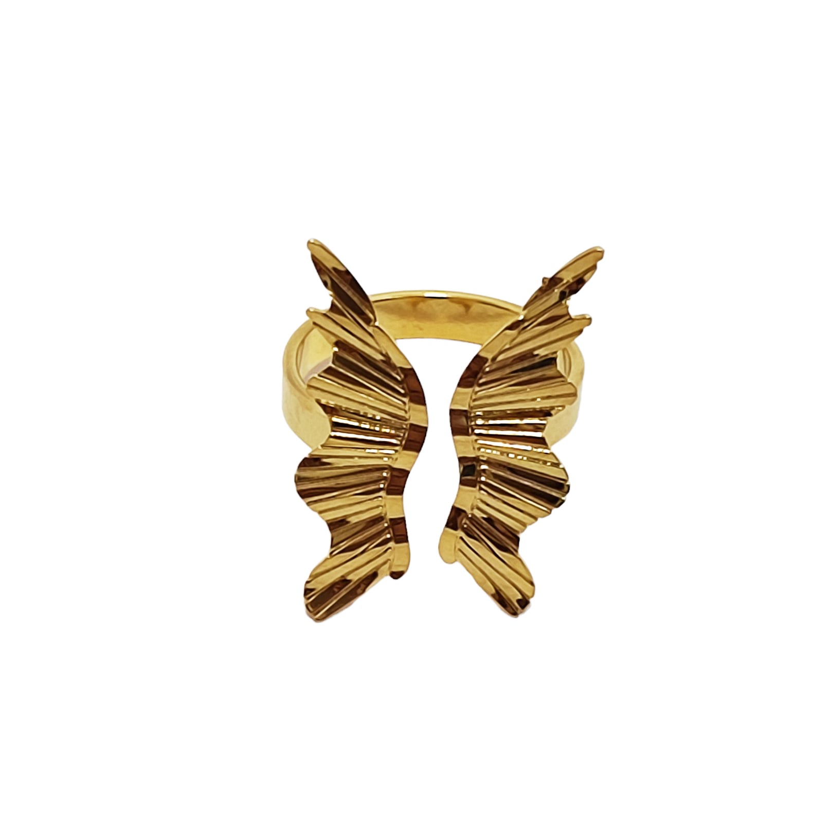 ANILLO ANDREA COGGIOLA JOYAS ENCHAPADO ORO 18K MARIPOSA ADAPTABLE - 1