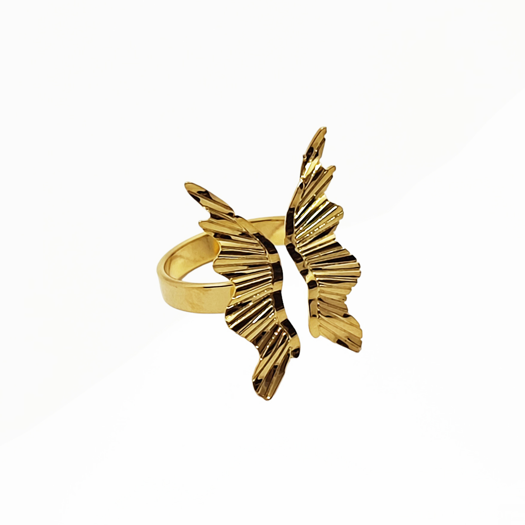 ANILLO ANDREA COGGIOLA JOYAS ENCHAPADO ORO 18K MARIPOSA ADAPTABLE - 2