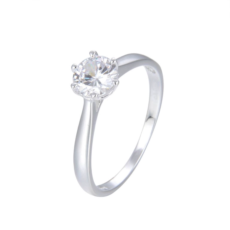 ANILLO ANDREA COGGIOLA JOYAS PLATA FINA 925 SOLITARIO ASHNA - 1
