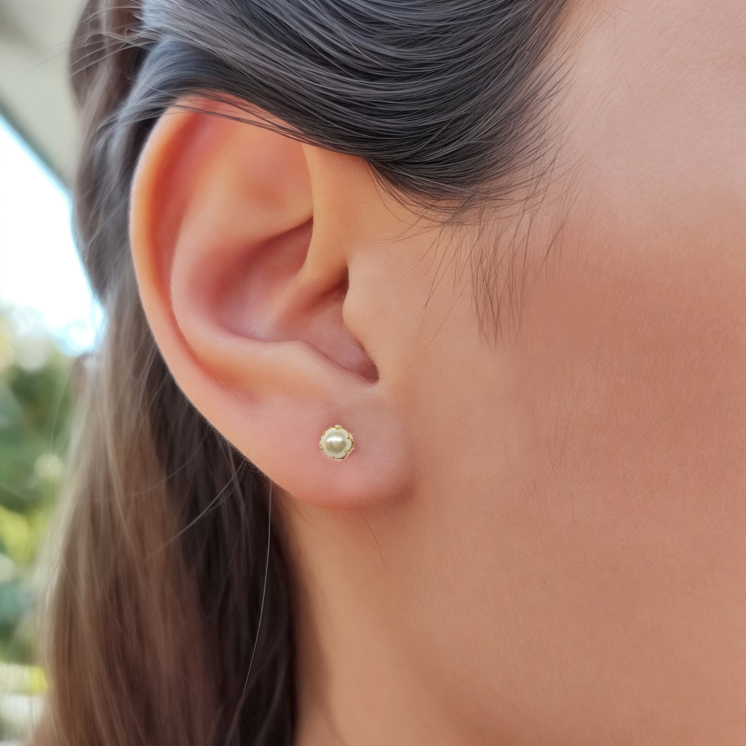 AROS ANDREA COGGIOLA JOYAS PERLA SINTÉTICA 4MM ENCHAPADO ORO 18K - 3