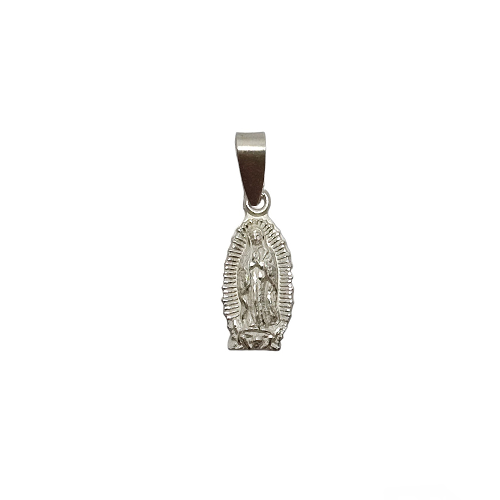 COLGANTE MEDALLA VIRGEN DE GUADALUPE PLATA FINA 925 - 1