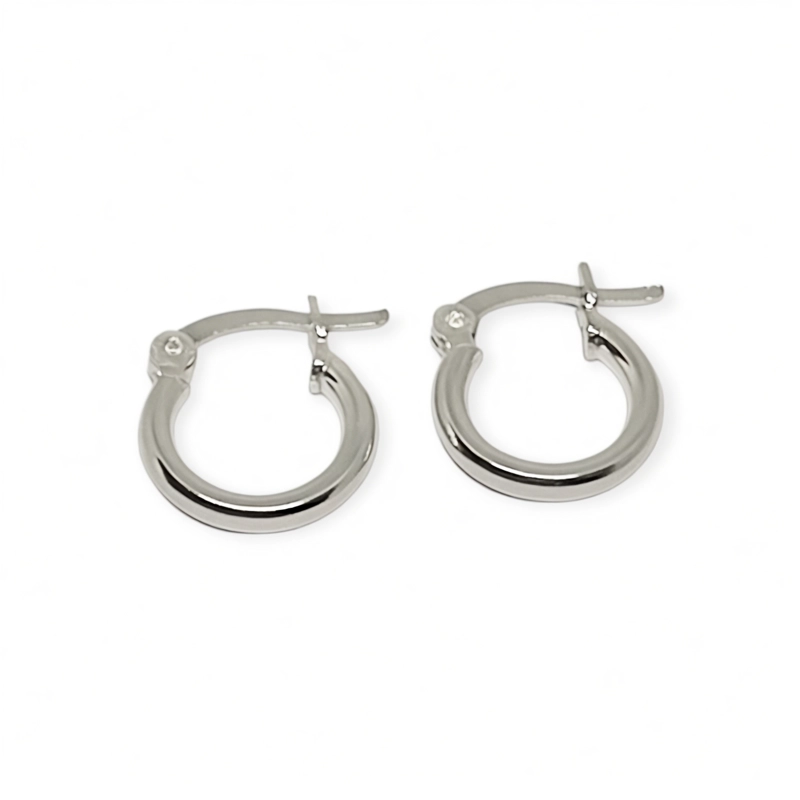 AROS ANDREA COGGIOLA JOYAS ARGOLLAS 12MM PLATA FINA 925 - 1