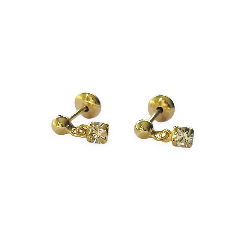 AROS ANDREA COGGIOLA JOYAS NIÑA CIRCÓN COLGANDO ENCHAPADO ORO 18K - 1