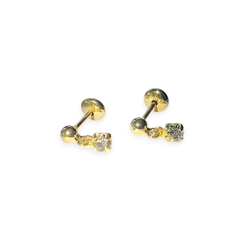 AROS ANDREA COGGIOLA JOYAS NIÑA CIRCÓN COLGANDO ENCHAPADO ORO 18K - 2