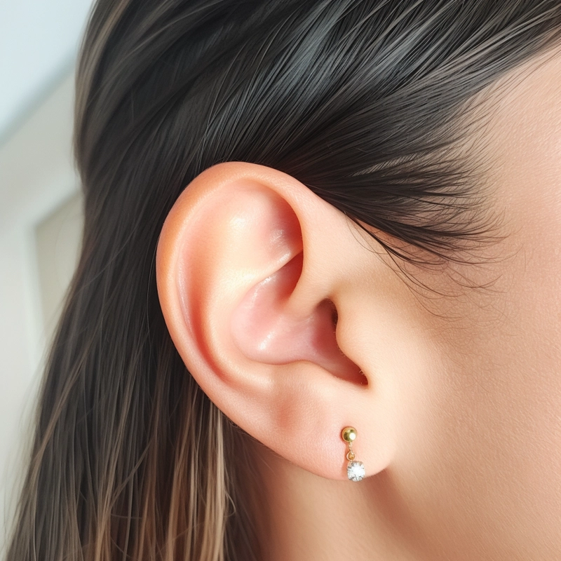 AROS ANDREA COGGIOLA JOYAS NIÑA CIRCÓN COLGANDO ENCHAPADO ORO 18K - 4