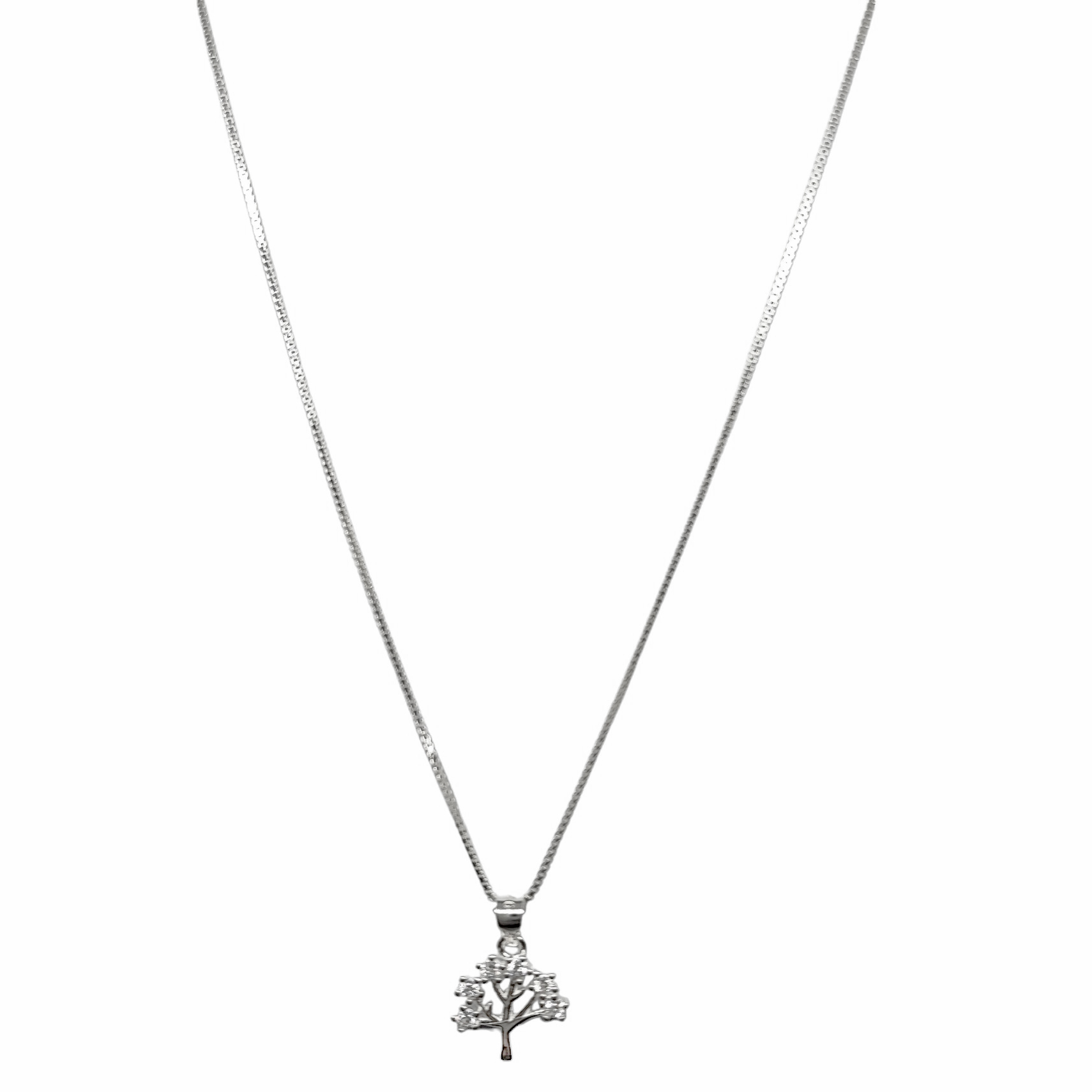 COLLAR ANDREA COGGIOLA JOYAS PLATA FINA 925 ÁRBOL CIRCÓN RAMAS - 3