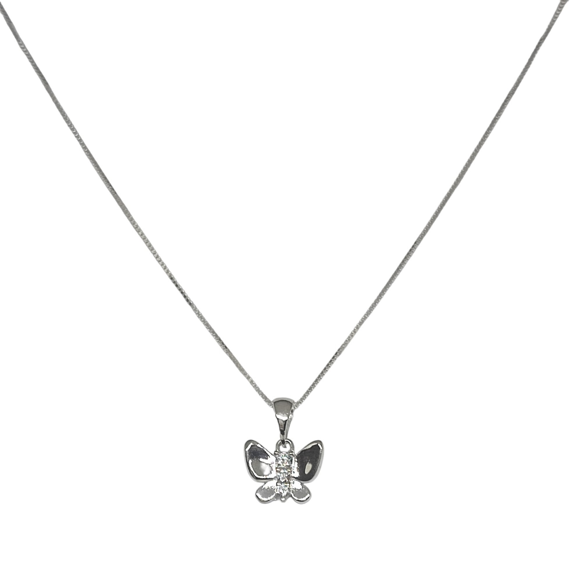 COLLAR ANDREA COGGIOLA JOYAS PLATA FINA 925 MARIPOSA CIRCÓN - 2