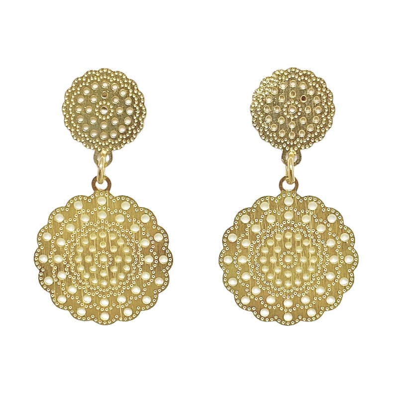 AROS ANDREA COGGIOLA JOYAS FIORELLA ENCHAPADO ORO 18K - 1