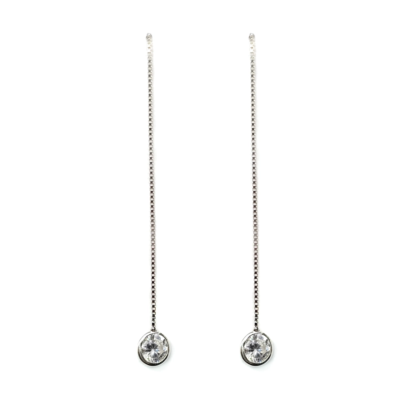 AROS ANDREA COGGIOLA JOYAS PÍA CADENA CIRCÓN PLATA FINA 925 - 2