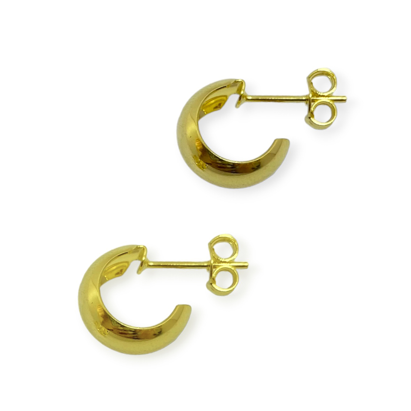 AROS ANDREA COGGIOLA JOYAS ARGOLLAS PEQUEÑA 12MM ENCHAPADO ORO 18K - 1