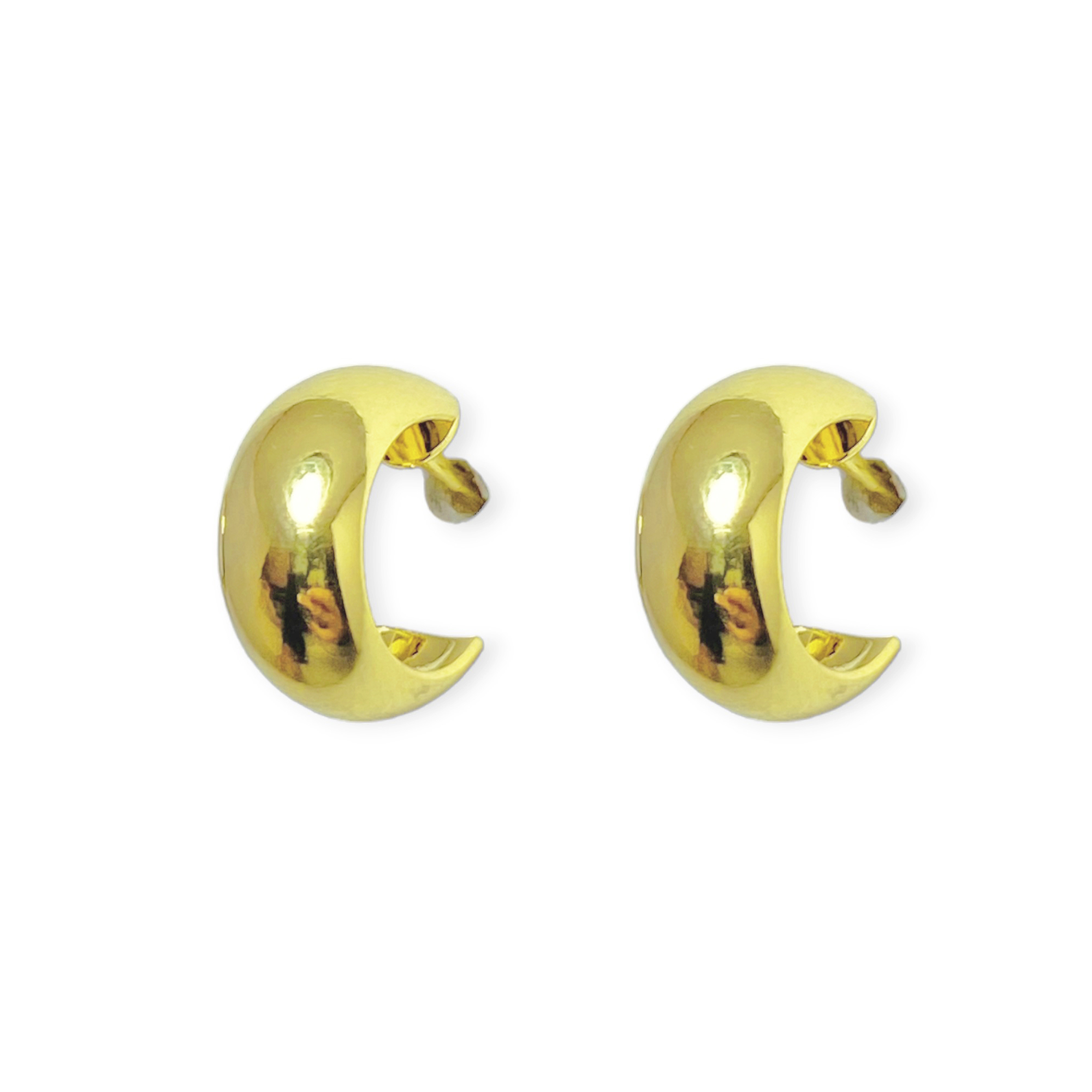 AROS ANDREA COGGIOLA JOYAS ARGOLLAS PEQUEÑA 12MM ENCHAPADO ORO 18K - 3