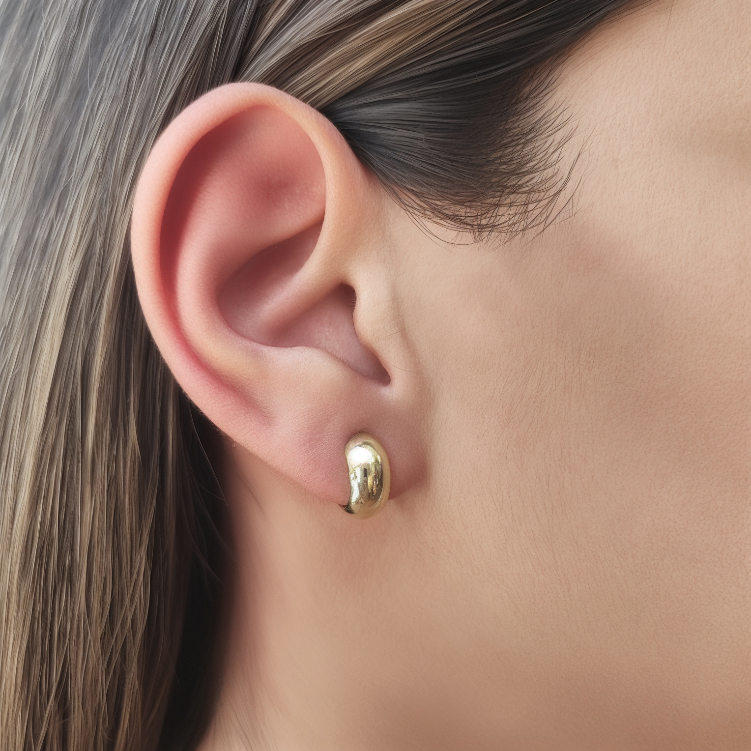 AROS ANDREA COGGIOLA JOYAS ARGOLLAS PEQUEÑA 12MM ENCHAPADO ORO 18K - 4