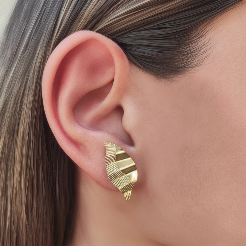 AROS ANDREA COGGIOLA JOYAS MARIPOSA ENCHAPADO ORO 18K - 3