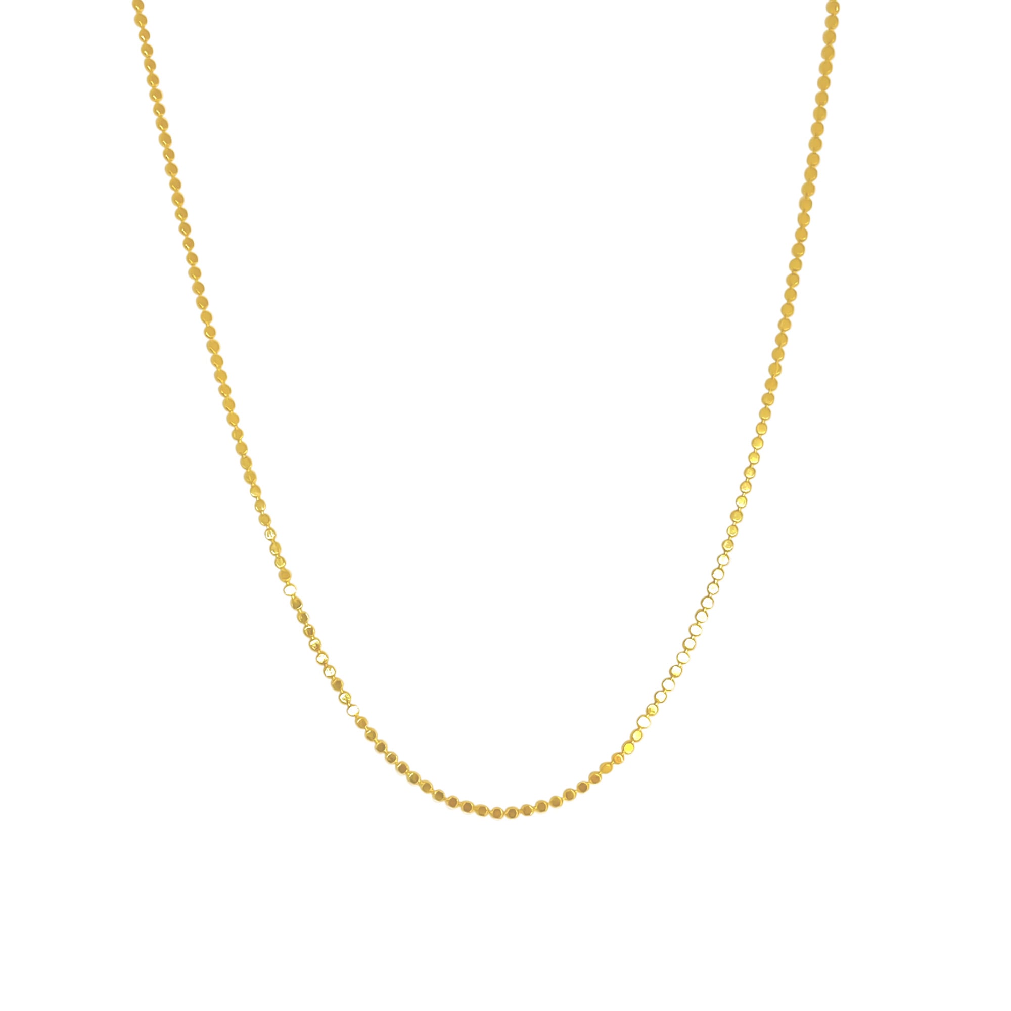 CADENA ANDREA COGGIOLA JOYAS ENCHAPADO ORO 18K REDONDA PLANA 43CM - 1