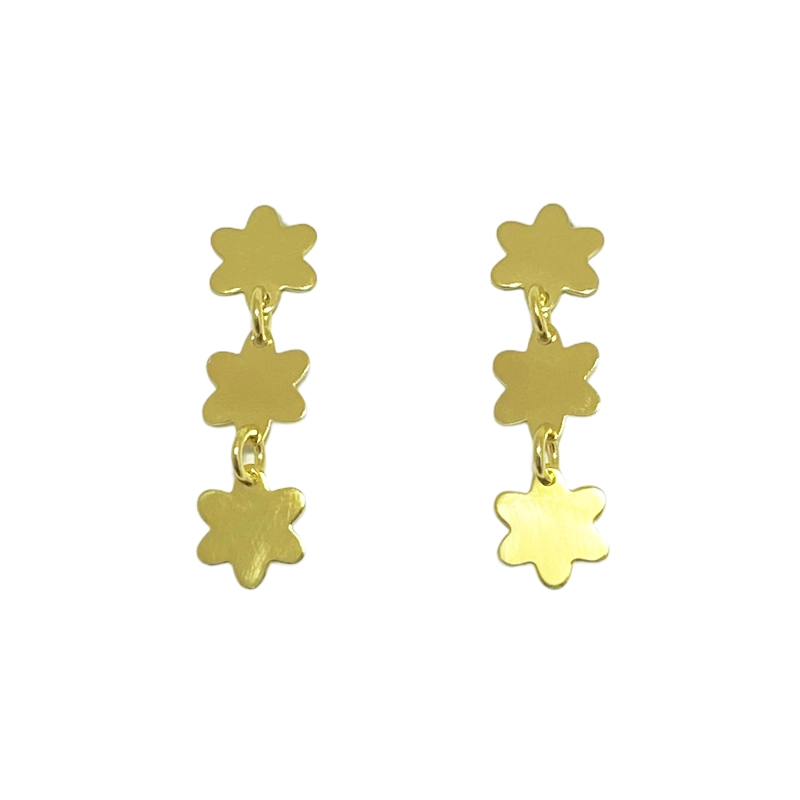 AROS ANDREA COGGIOLA JOYAS FIORE FLORES ENCHAPADO ORO 18K - 1