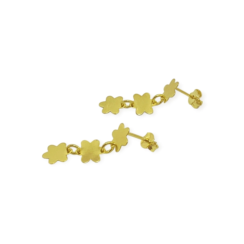 AROS ANDREA COGGIOLA JOYAS FIORE FLORES ENCHAPADO ORO 18K - 2