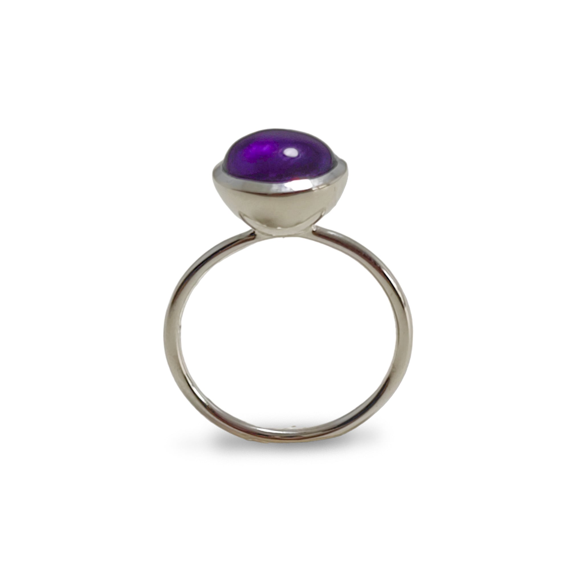 ANILLO ANDREA COGGIOLA JOYAS PLATA FINA 925 SHAKTI AMATISTA #14 - 1
