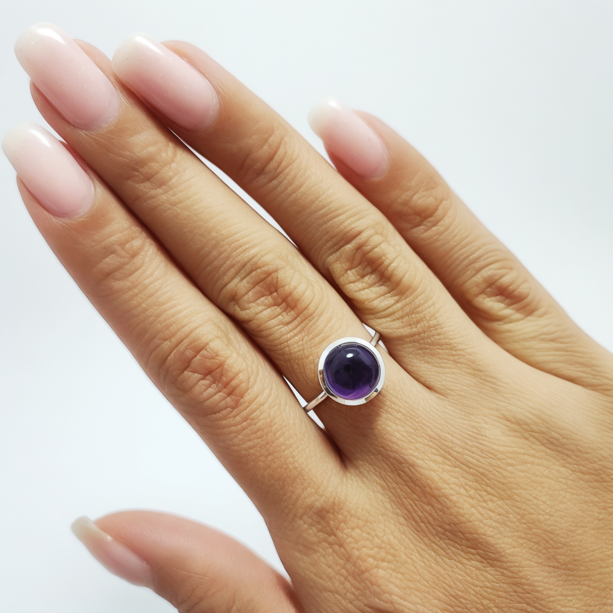 ANILLO ANDREA COGGIOLA JOYAS PLATA FINA 925 SHAKTI AMATISTA #14 - 4