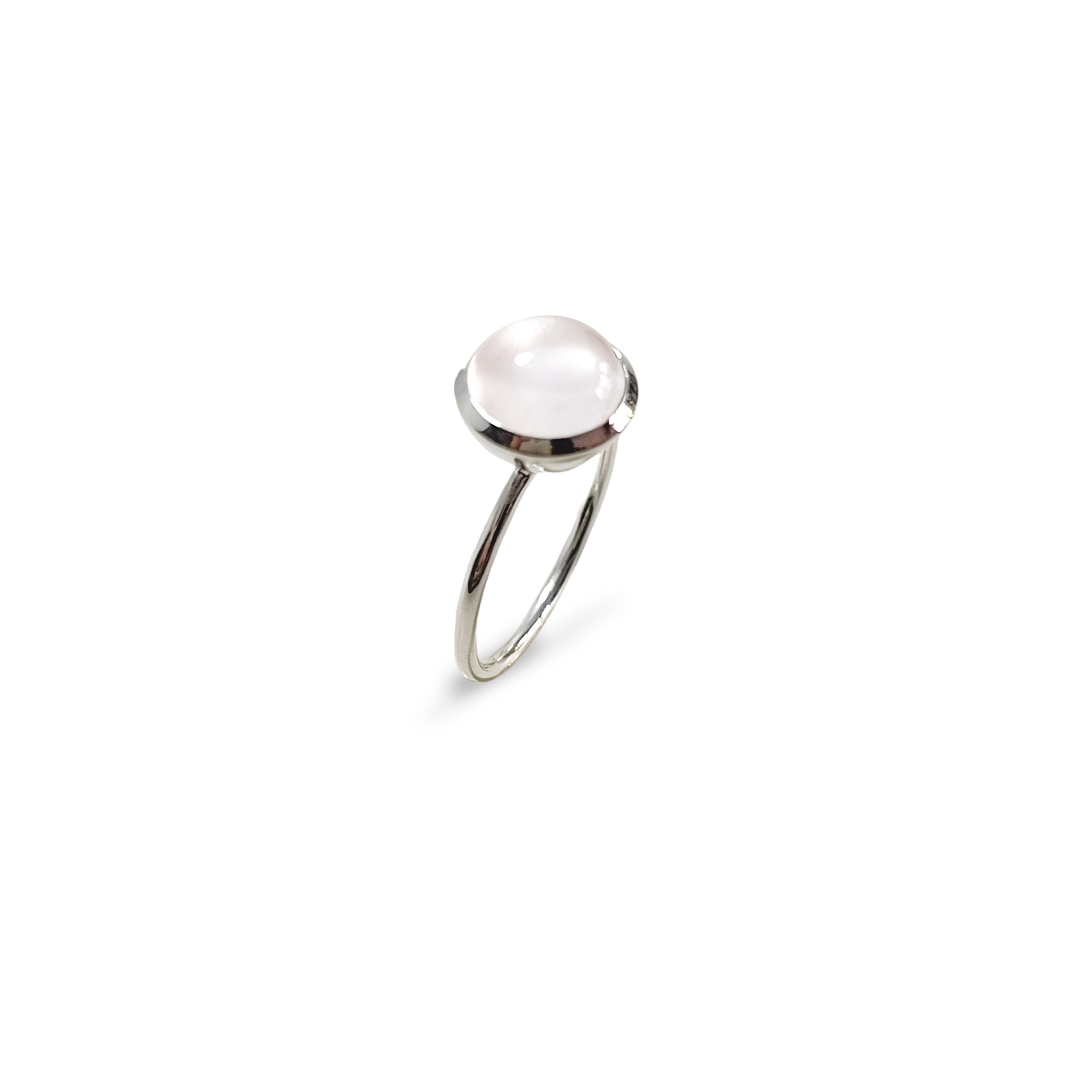 ANILLO ANDREA COGGIOLA JOYAS PLATA FINA 925 SHAKTI CUARZO ROSA #14 - 3