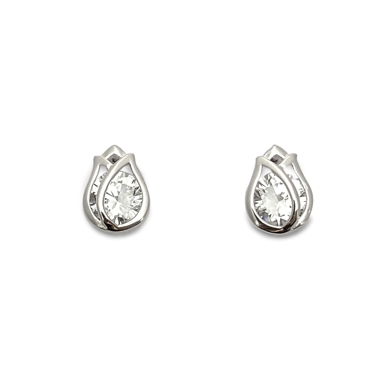 AROS ANDREA COGGIOLA JOYAS TULIPÁN CIRCÓN PLATA FINA 925 - 1