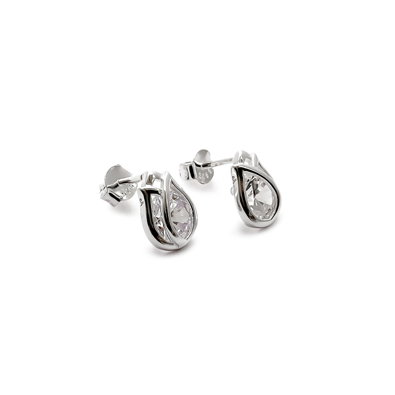 AROS ANDREA COGGIOLA JOYAS TULIPÁN CIRCÓN PLATA FINA 925 - 2