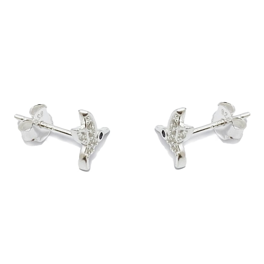 AROS ANDREA COGGIOLA JOYAS COLIBRÍ CIRCÓN BLANCO PLATA FINA 925 - 2