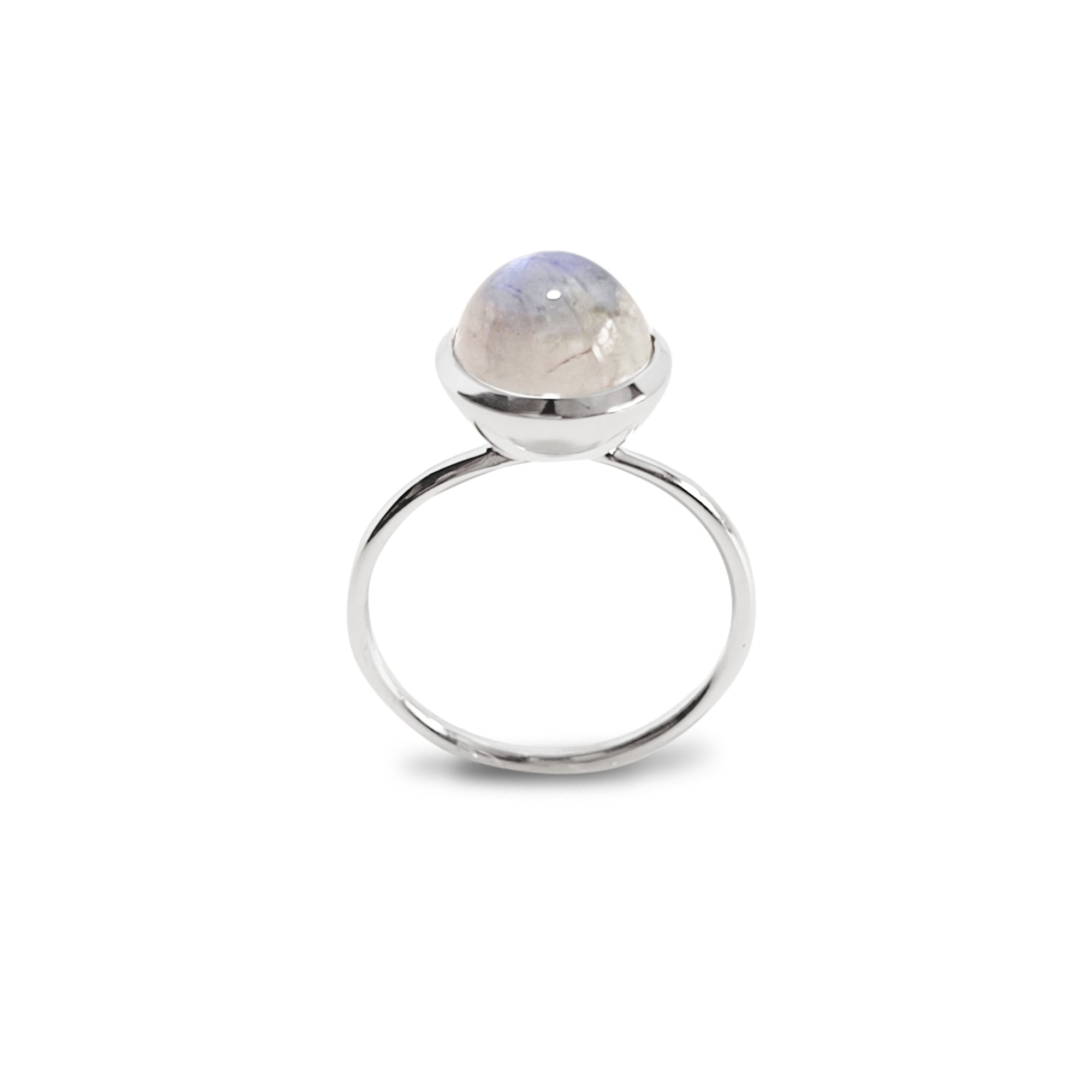 ANILLO ANDREA COGGIOLA JOYAS PLATA FINA 925 SHAKTI PIEDRA LUNA #14 - 1