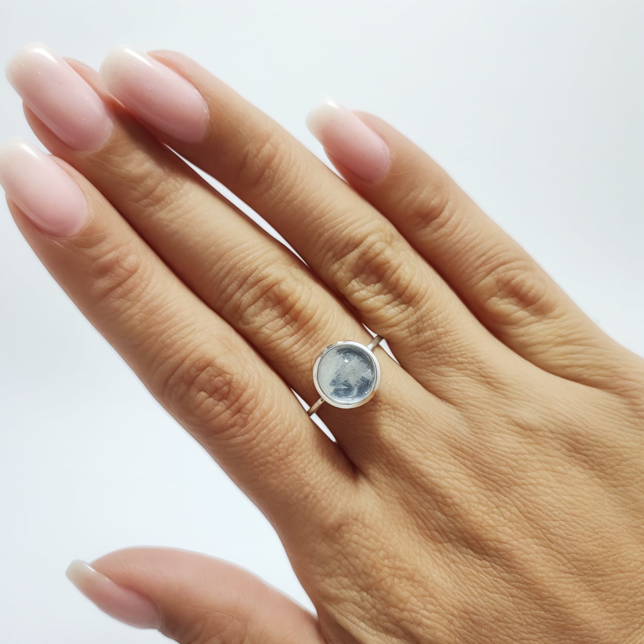 ANILLO ANDREA COGGIOLA JOYAS PLATA FINA 925 SHAKTI PIEDRA LUNA #14 - 4