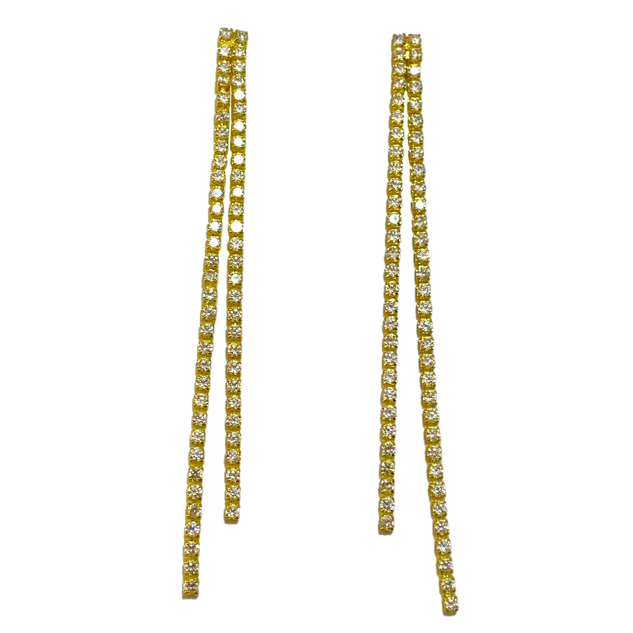 AROS ANDREA COGGIOLA JOYAS LILY CIRCONES COLGANTES ENCHAPADO ORO 18K - 1