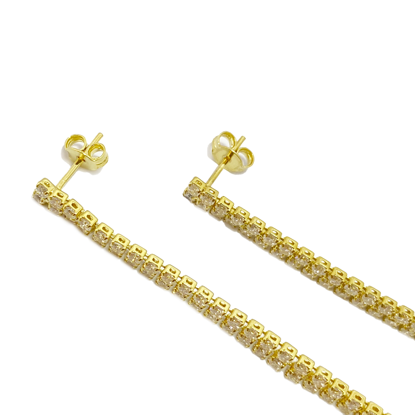 AROS ANDREA COGGIOLA JOYAS LILY CIRCONES COLGANTES ENCHAPADO ORO 18K - 2