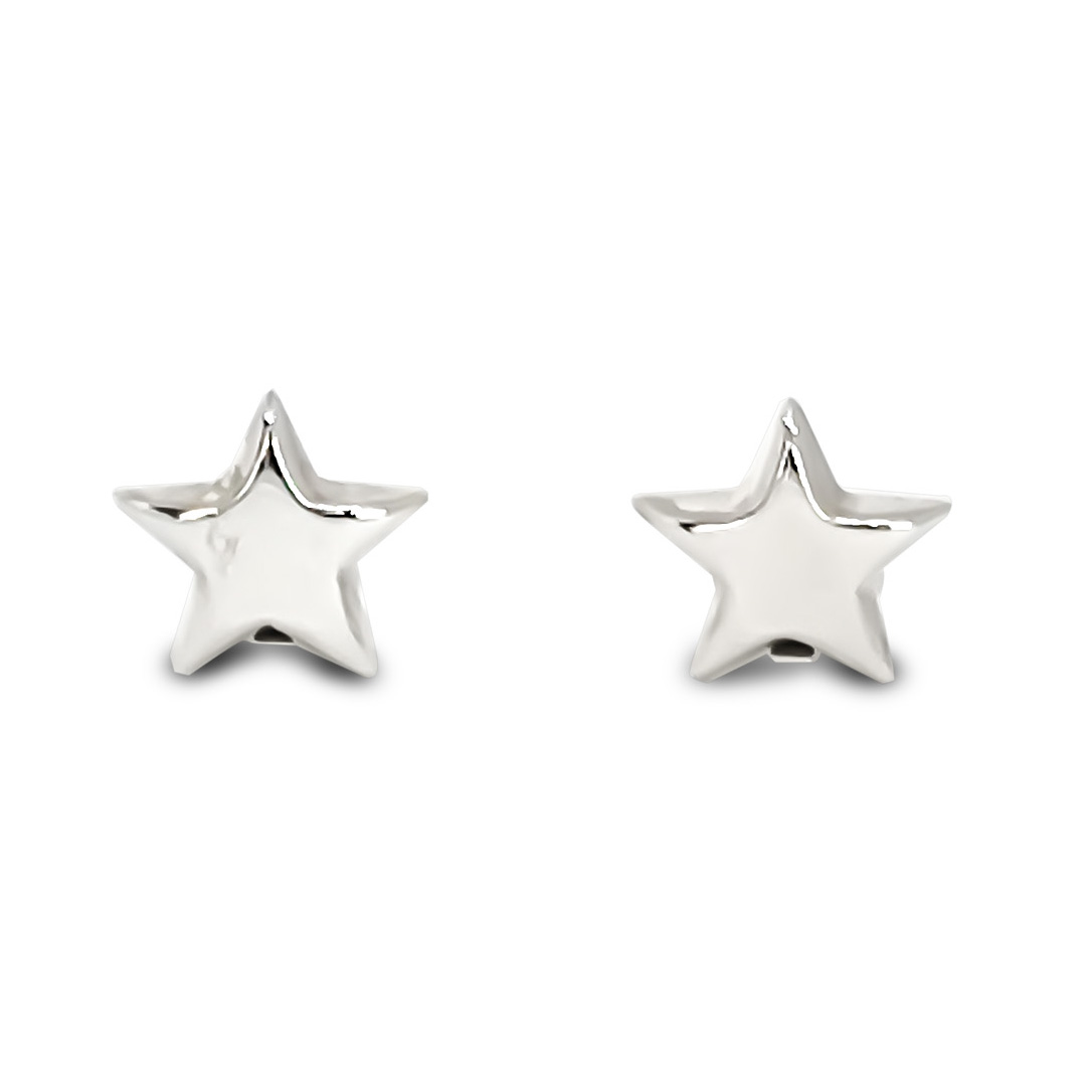 AROS ANDREA COGGIOLA JOYAS CLIP ESTRELLA PLATA FINA 925 - 1