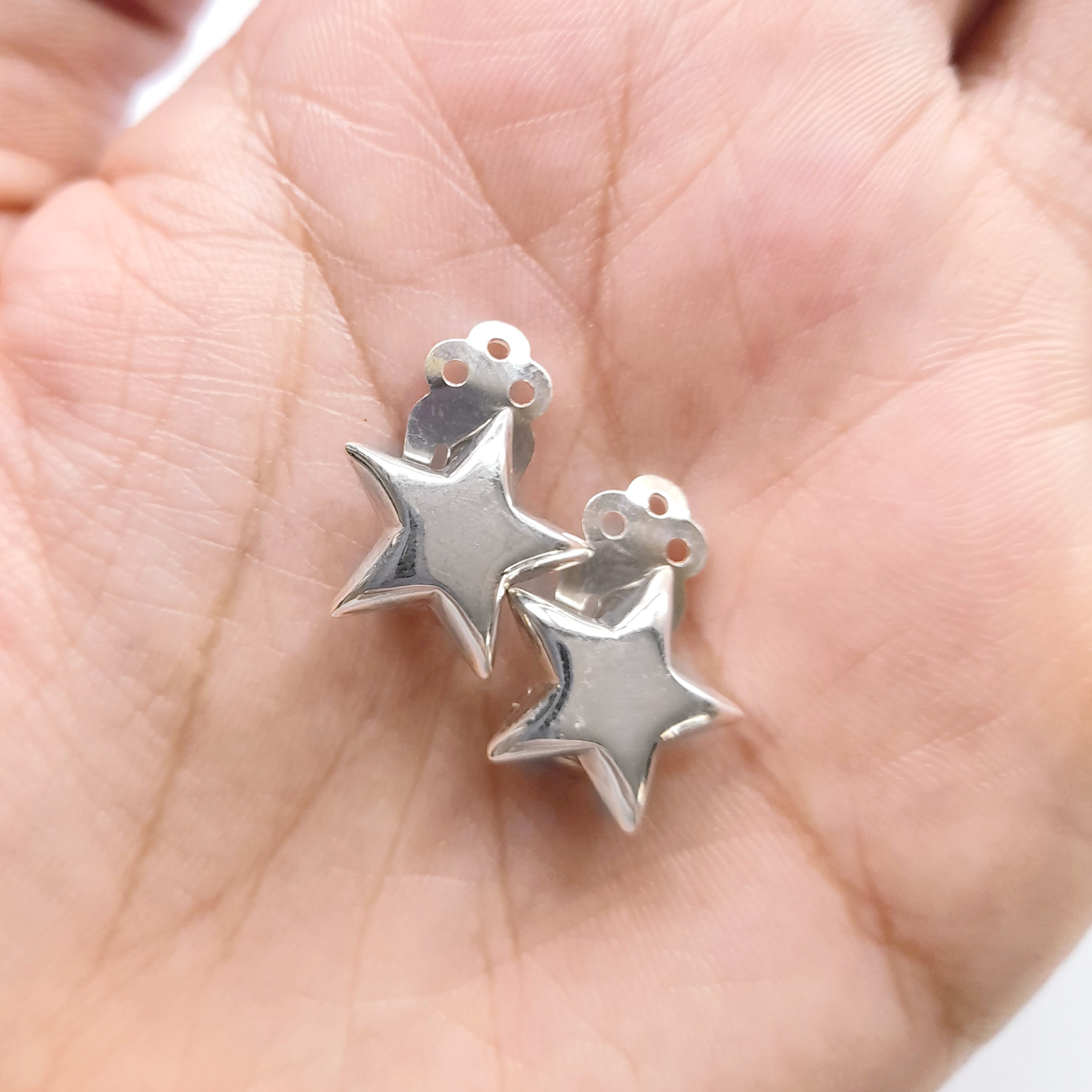 AROS ANDREA COGGIOLA JOYAS CLIP ESTRELLA PLATA FINA 925 - 3