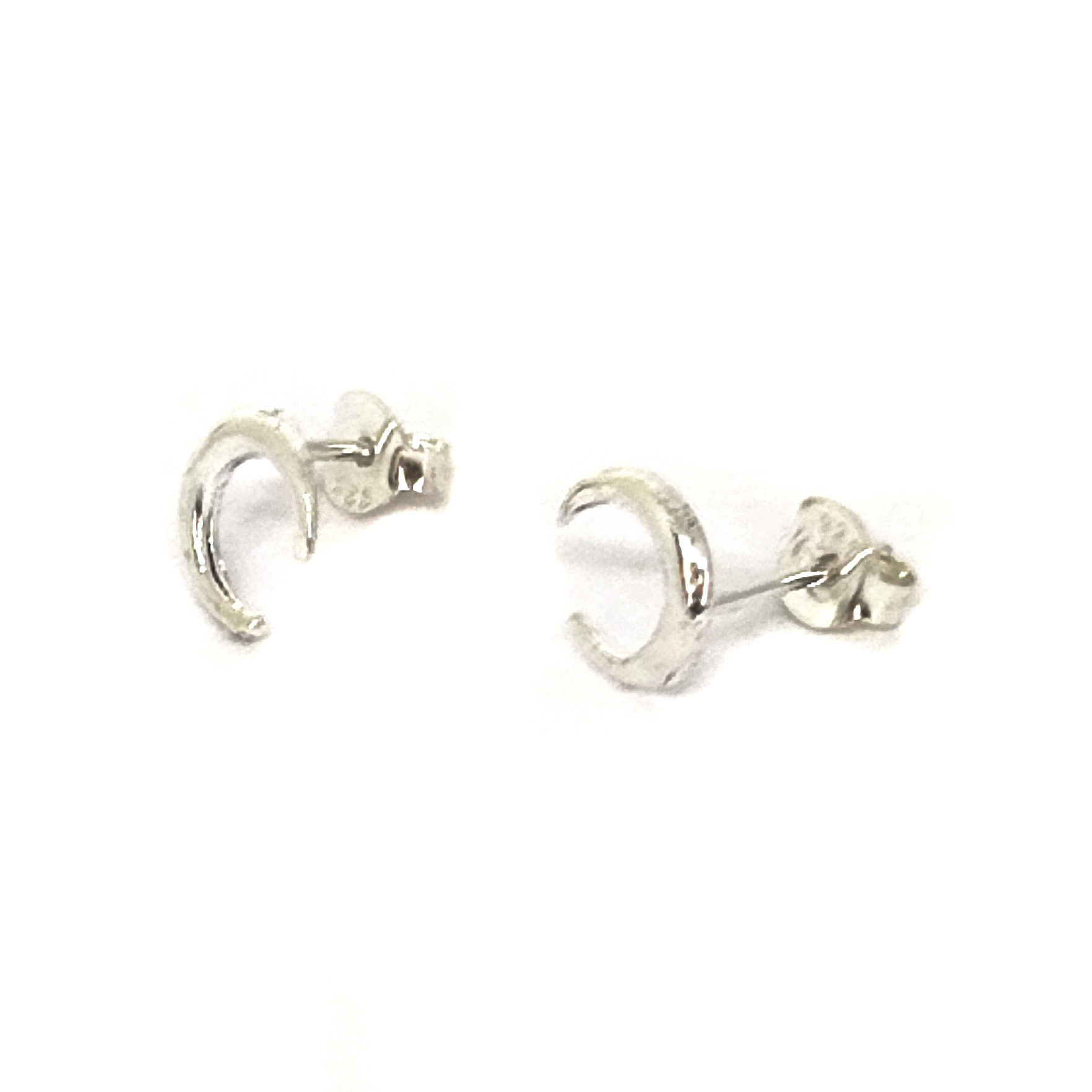AROS ANDREA COGGIOLA JOYAS MINI LUNA PLATA FINA 925 - 2