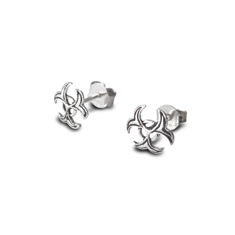 AROS ANDREA COGGIOLA JOYAS BIOHAZARD MINI PLATA FINA 925 - 1
