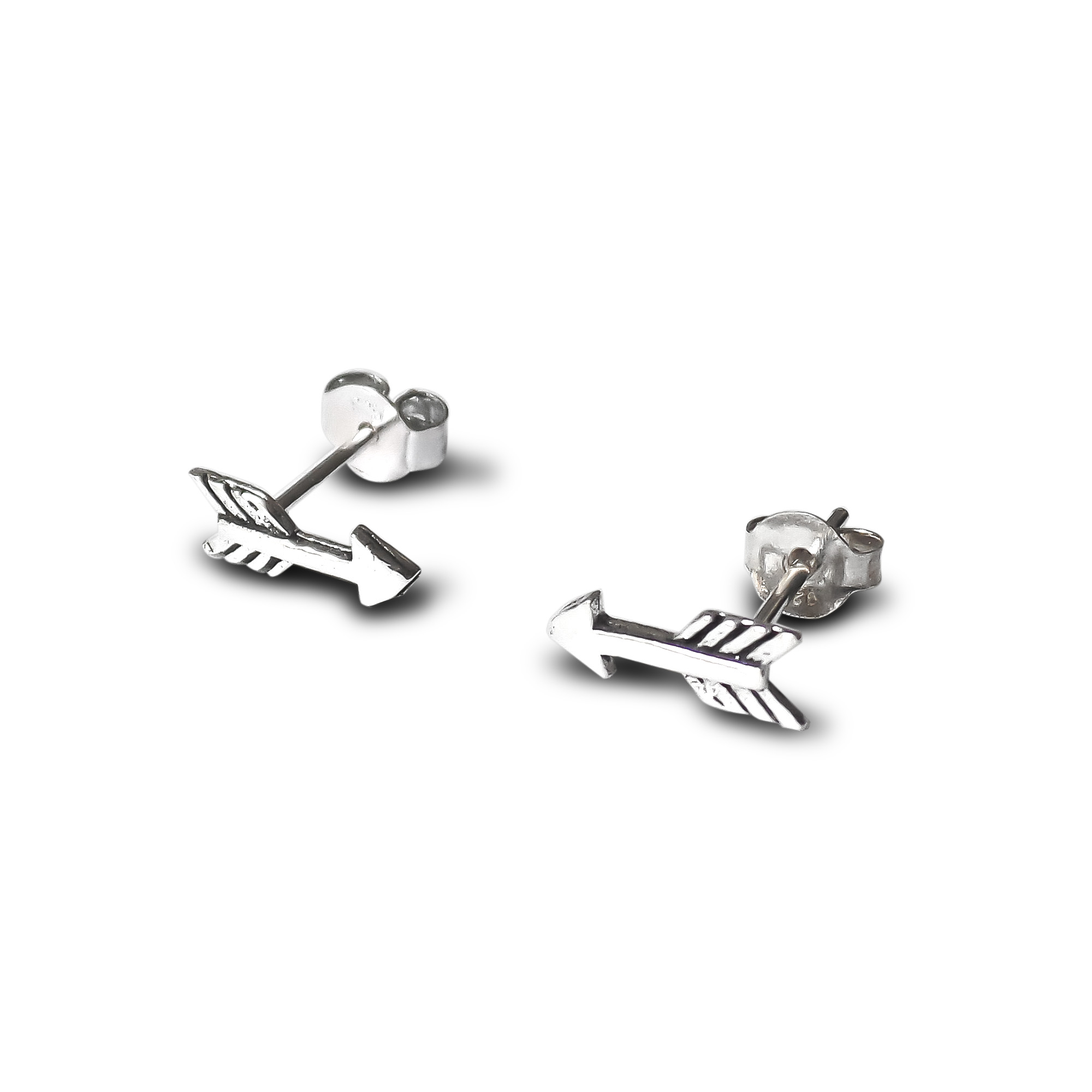 AROS ANDREA COGGIOLA JOYAS FLECHA MINI PLATA FINA 925 - 1