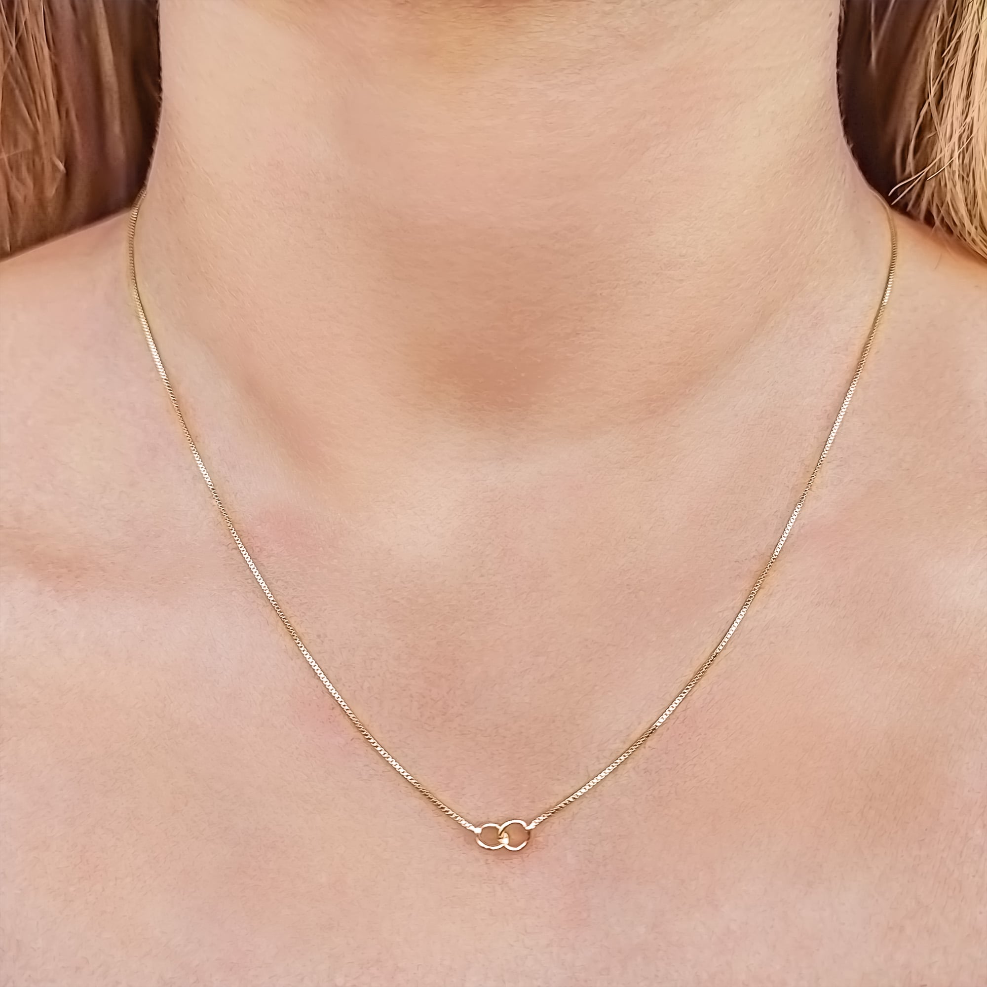 COLLAR ANDREA COGGIOLA JOYAS ENCHAPADO ORO 18K SÍMBOLO DEL AMOR - 3