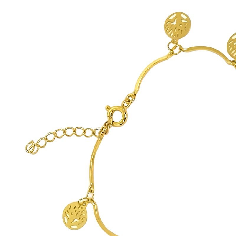 TOBILLERA ANDREA COGGIOLA JOYAS ÁRBOL DE LA VIDA ENCHAPADO ORO 18K - 4