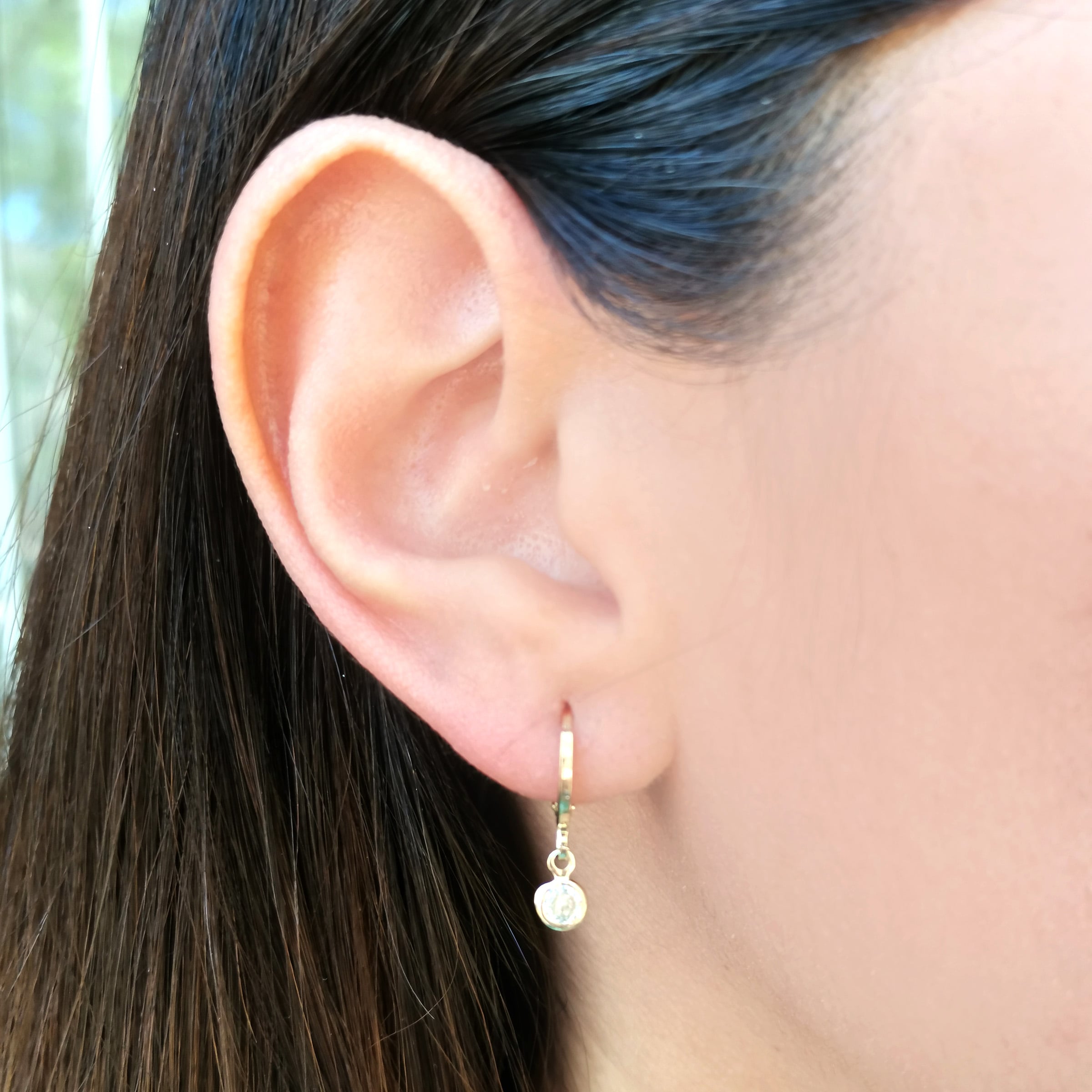 AROS ANDREA COGGIOLA JOYAS ARGOLLA CIRCÓN BLANCO ENCHAPADO ORO 18K - 3
